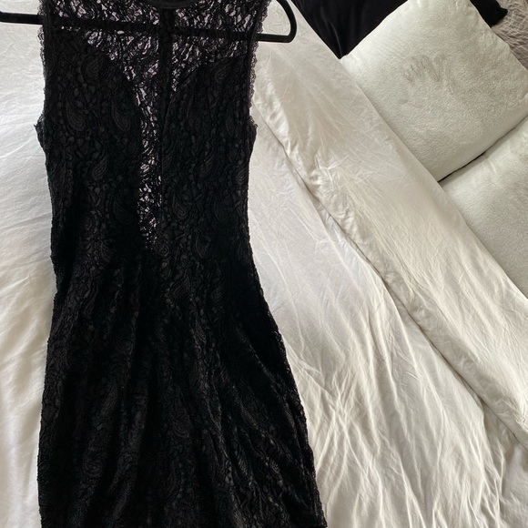Sexy GUESS Fitted Black Lace Dress - Picture 10 of 12